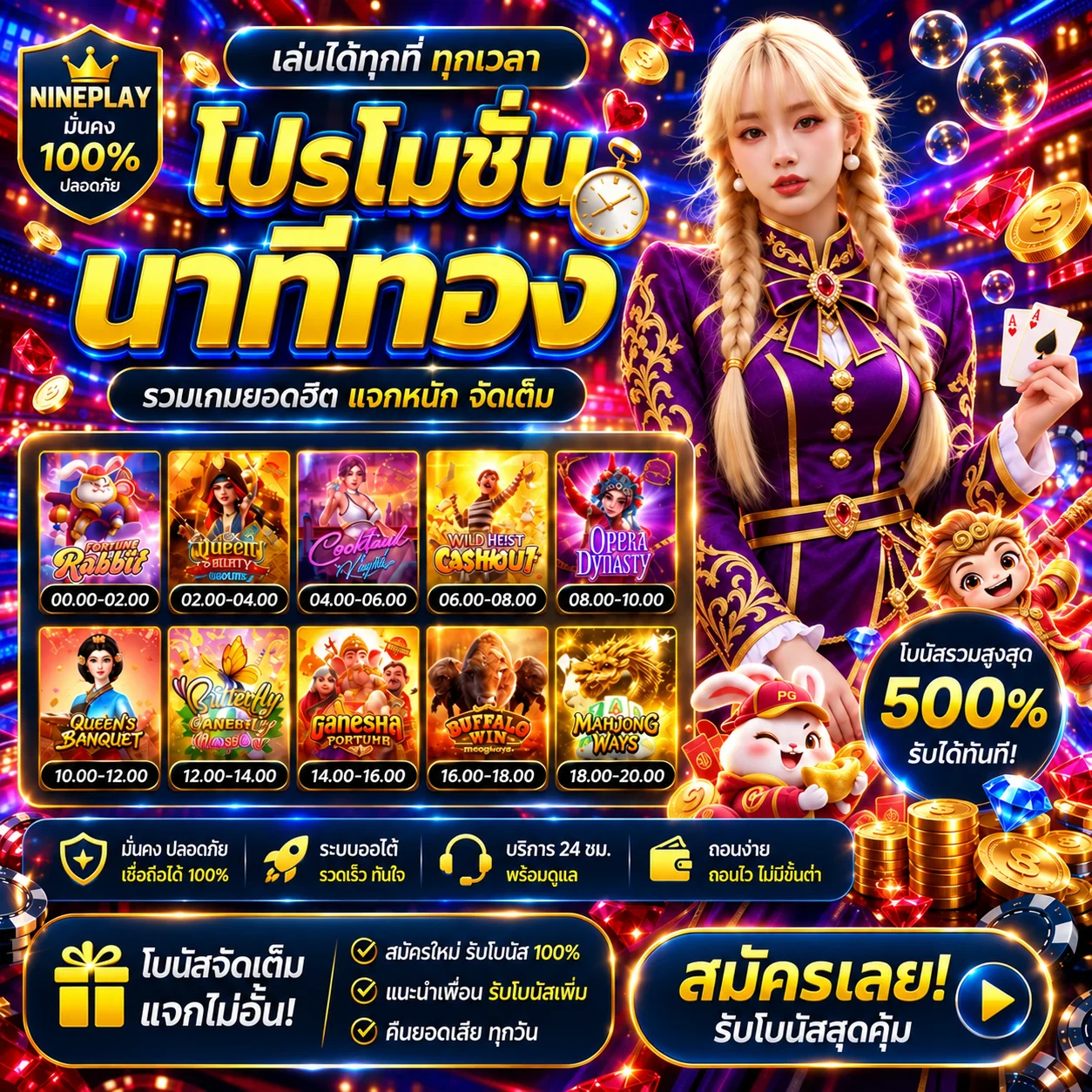 NINEPLAY ทดลองเล่นสล็อต Pragmatic Play